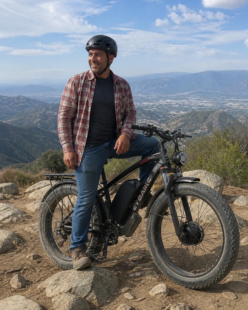 EYBAIKC E300Pro buyer photo — mountain overlook