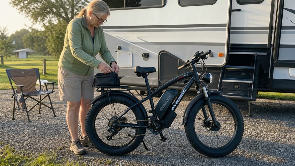 EYBAIKC E300Pro buyer photo — RV campsite