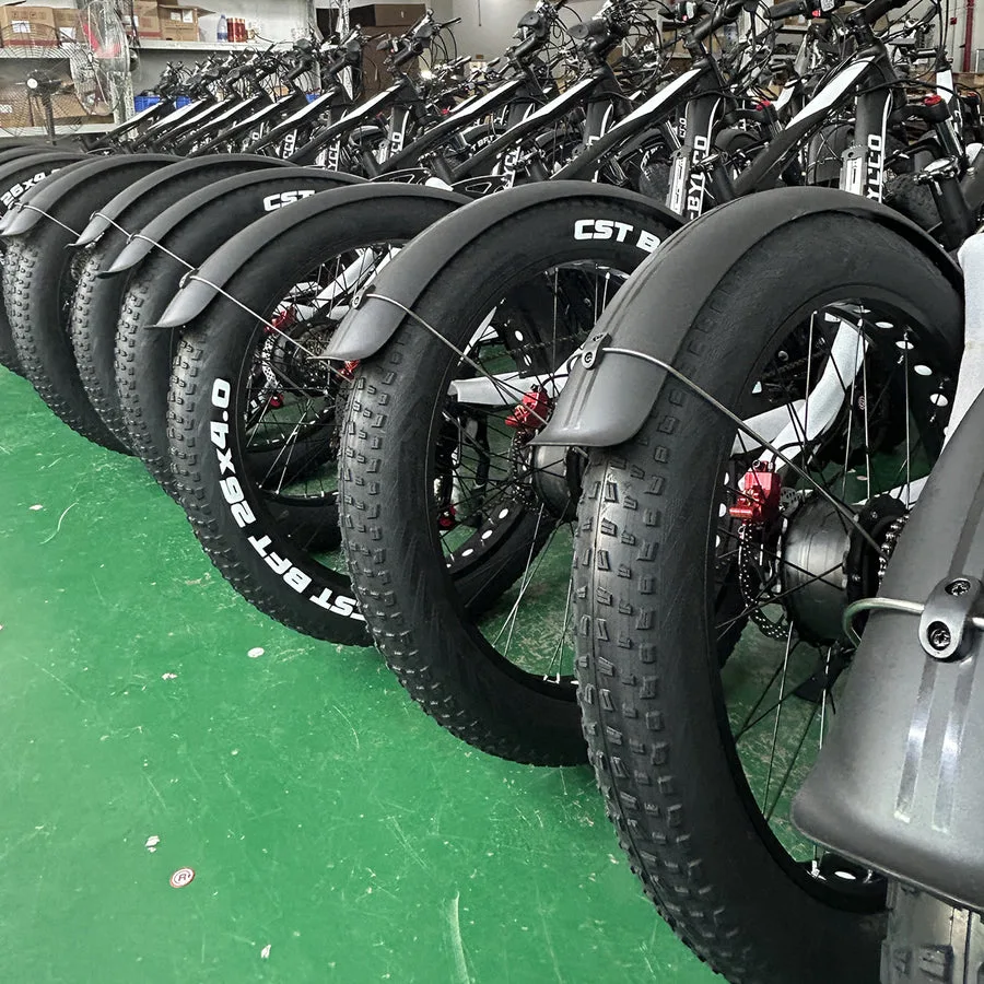 Electric bicycles at our manufacturing partner’s factory