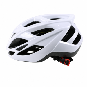 White lightweight cycling helmet with ventilation openings