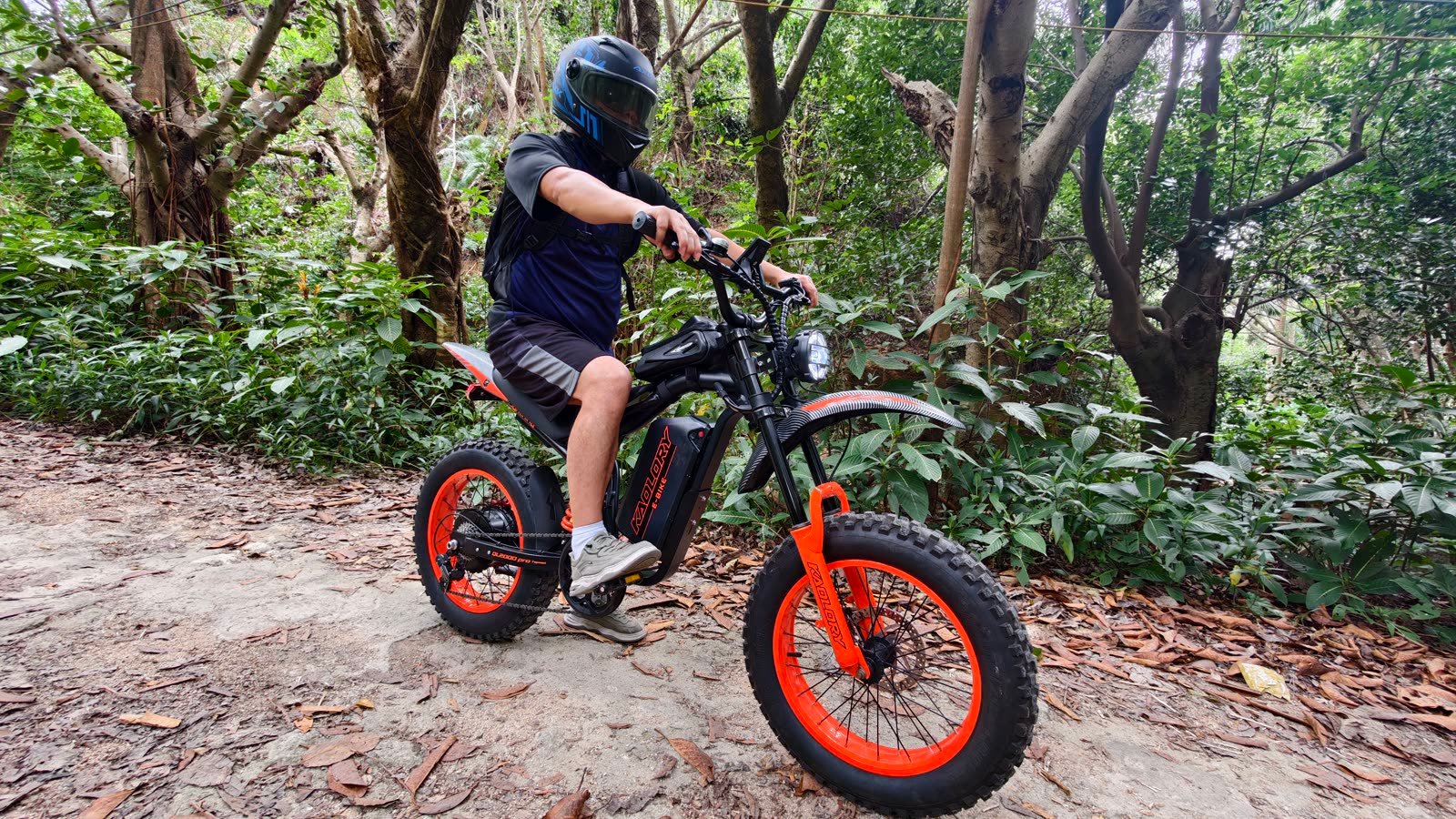 EYBAIKC all-terrain electric bike outdoors